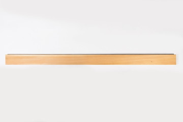 Wood board and timber cut and isolated on white background