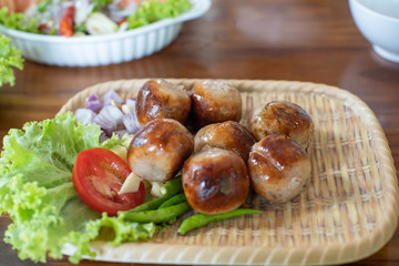 Thai sausage, Isan sausage, popular Northeastern food in Thailand.