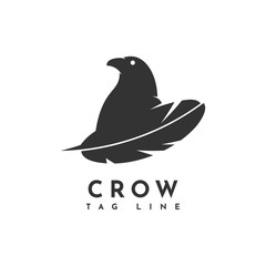Crow Logo Template Design