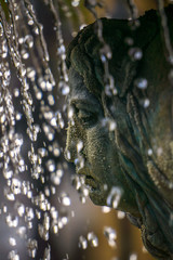 Gesicht am Holzmarktbrunnen in Hannover