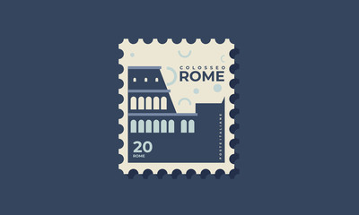Rome Postage Stamp design
