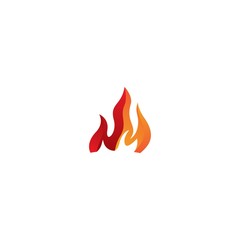 Flame logo template vector icon design