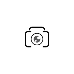 Camera icon vector logo design