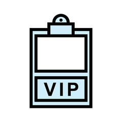 vip icon isolated on white background from event collection.