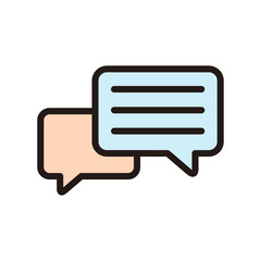 chat icon isolated on white background from miscellaneous collection.