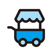 food cart icon isolated on white background from miscellaneous collection.