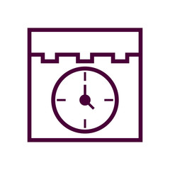 schedule icon isolated on white background from startup collection