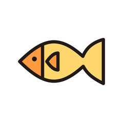 fish icon isolated on white background from holland collection