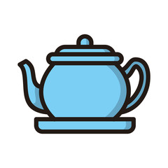 tea pot icon isolated on white background from theraphy collection.