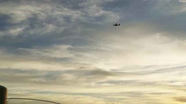 Military soldiers jump out of aircraft over the Australian Ocean at sunset.