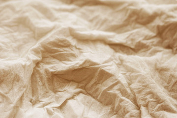 Brown crumpled paper texture background
