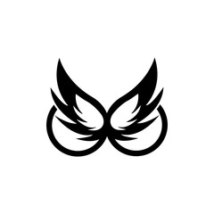 wings logo design and ilustration template.