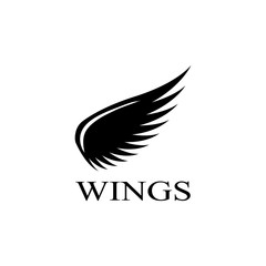 wings logo design and ilustration template.