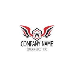 wings logo design and ilustration template.