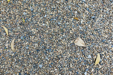 colorful small pebble and stone for background texture