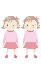 女の子の双子
