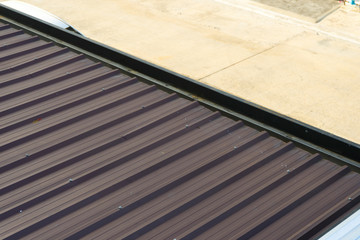 Metal sheet roof, Corrugated metal texture surface
