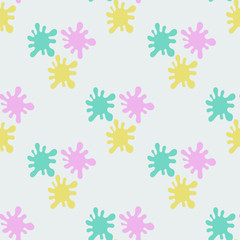 Fototapeta na wymiar Seamless pattern with colorful blots. Vector illustration.