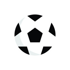 Soccer ball vector icon flat style illustration for web, mobile, logo, application and graphic design. Ball Icon Vector, Soccer ball vector icon simple sign and modern symbol.