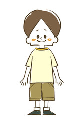 男の子-笑顔-全身
