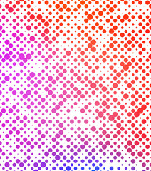 Multi-colored mosaic of circles. Print. Multicolor Light, Rainbow pattern of geometric circles, shapes. Colorful mosaic banner. Geometric background with colored disks.