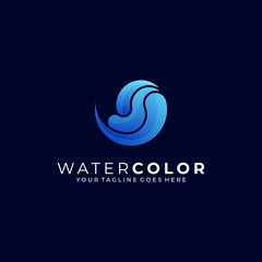 Water Abstract Illustration Vector Template