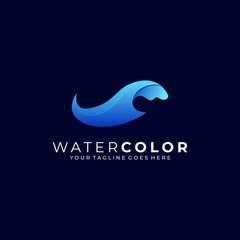 Water Abstract Illustration Vector Template