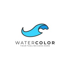 Water Abstract Illustration Vector Template