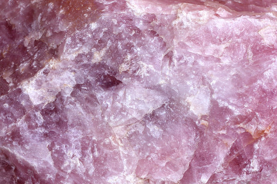 Beautiful rose quartz background. quartz gemstone pink