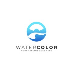 Water Abstract Illustration Vector Template