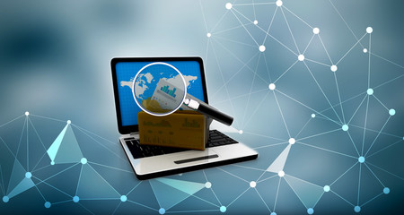 3d rendering folder with documents