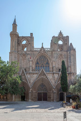 Fototapeta na wymiar Lala Mustafa Pasha Mosque, Famagusta, Cyprus