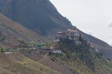 Himachal Pradesh, India - Sep 01 2019- Key Monastery in Spiti, Himachal Pradesh, India.