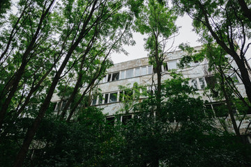 abandoned town of Prypiat near Chernobyl in Ukraine