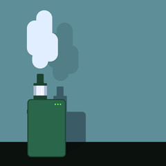 Vaping E-Cigarette illustration smoke background