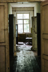 Fototapeta na wymiar abandoned building in Prypiat, Chernobyl