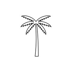 palm tree icon logo template
