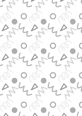 ファンシー　レトロ　80年代　パターン　背景