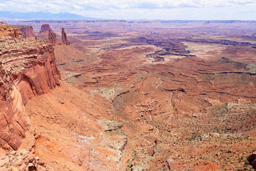 View from the Mesa Arch trail in Canyonlands National Park