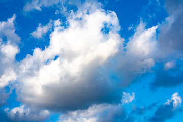 Blue sky with white clouds