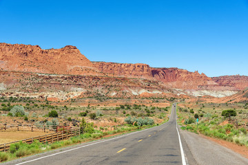 Utah State Route 24 near Capitol Reef National Park