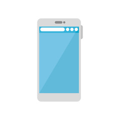 Smartphone icon design, Digital technology communication social media internet web and cellular theme Vector illustration