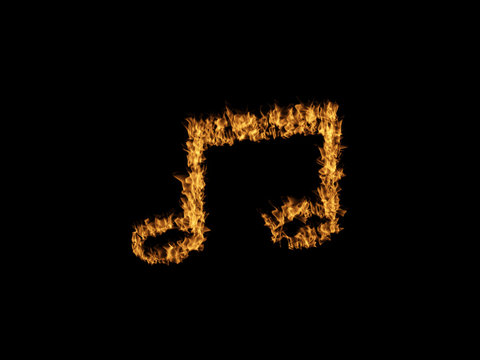 Fire music symbol 