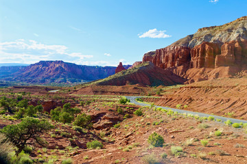 Scenic Drive through Capitol Reef National Park