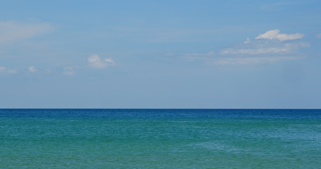 Beautiful blue sea and sky