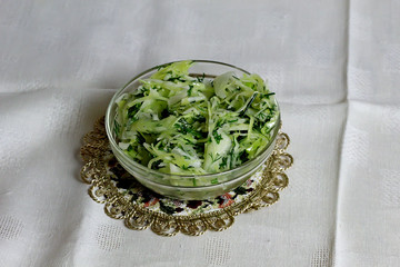 brussel sprouts in bowl on wooden table