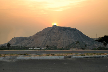 Beautiful view of a hill