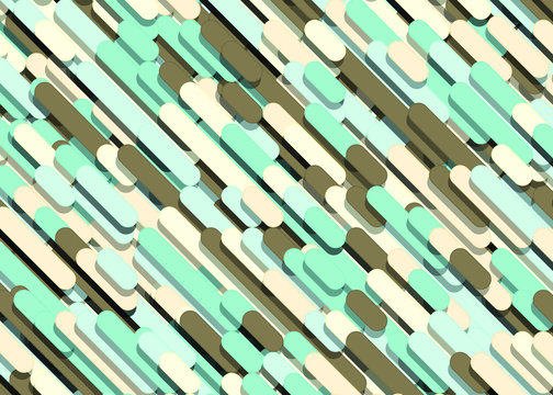 Color Abstract Lines Rain Generative Art background illustration
