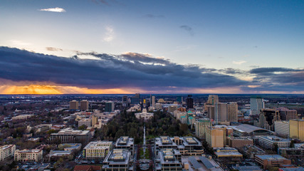 Aerial view of Sacramento