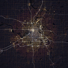 Map Grand Rapids city. Michigan. USA - 308005196